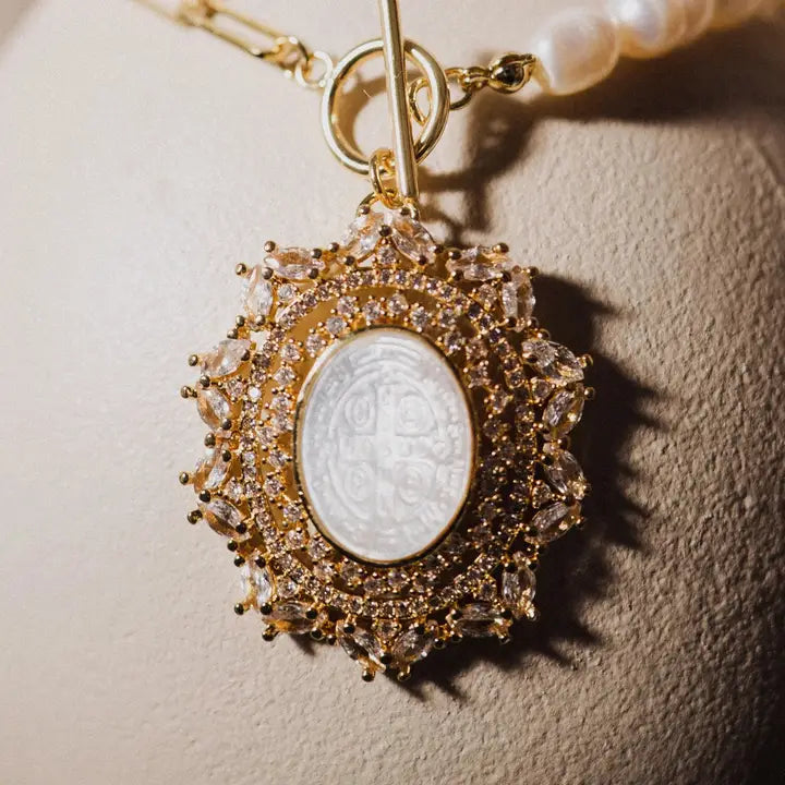 Collar Católico, Amuleto De San Benito, Collar De Protección